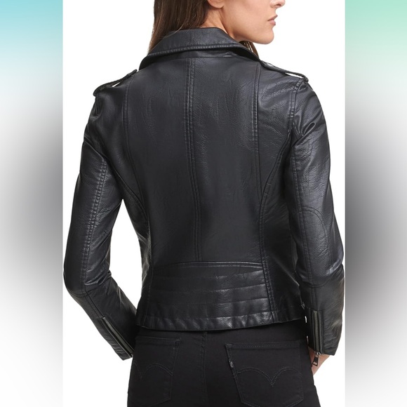 Levi's Women's The Classic Faux Leather Moto Jacket - Picture 5 of 11